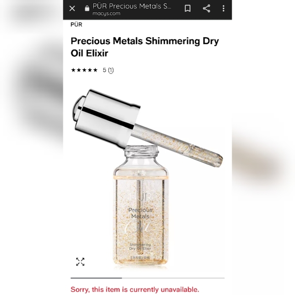 PÜR Precious Metals Shimmering Dry Oil Elixir - Picture 13 of 13